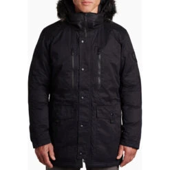 KUHL Men's Arktik Down Parka 5 KUHL Men's Arktik Down Parka -Urban Layered Store 1072 Ms Arktik Down Parka Blackout Front