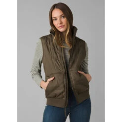 Prana Women's Esla Vest -Urban Layered Store 1962091 SLATEGREEN