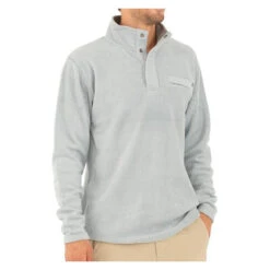 Men's Bamboo Polar Fleece Snap Pullover