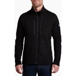 KUHL Men's Interceptr Fleece Jacket -Urban Layered Store 3183 Interceptr FZ Black Front