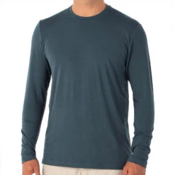 Men's Bamboo Midweight Long Sleeve -Urban Layered Store M Midweight LongSleeve 1000px BlueDusk 1