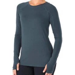 Women's Bamboo Midweight Long Sleeve -Urban Layered Store W MWLS BlueDusk 1