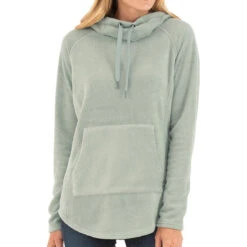 Women's Bamboo Fleece Pullover Hoody -Urban Layered Store W Polar Fleece TurtleGrass 1