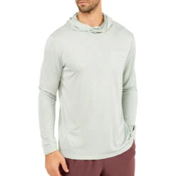 Men's Bamboo Lightweight Hoodie -Urban Layered Store lightweight hoody sage men top 1