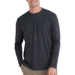 Men's Bamboo Midweight Long Sleeve -Urban Layered Store midweight long sleeve heather black men top 1